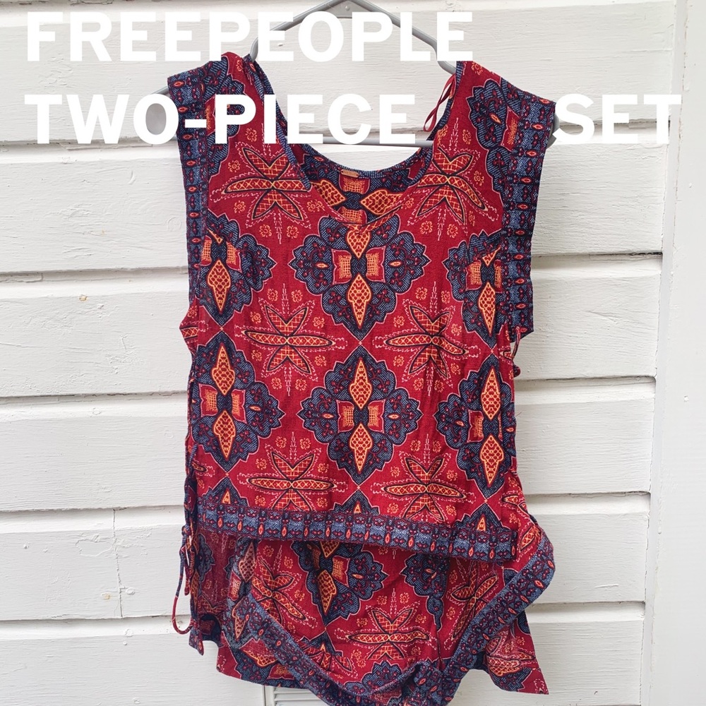 Free People two-piece romper set